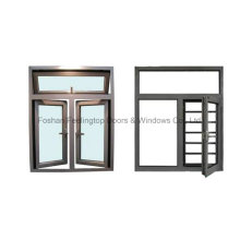 Aluminium-Mattglas-Badezimmer-Fenster mit optionalem Magnet-Rollo (FT-W80)